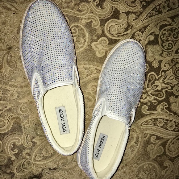steve madden rhinestone tennis shoes